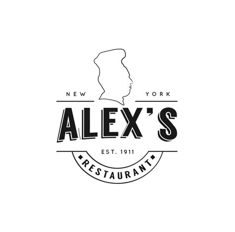 Serious Conservative Hospitality Logo Design For Alex S Restaurant Since Or Est By
