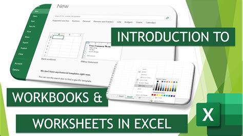 Excel Introduction To Workbooks And Worksheets Youtube