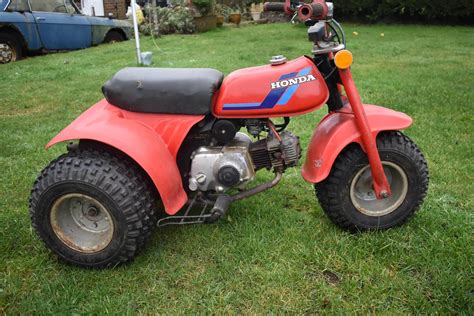 A 1984 Honda Atc 70 Unregistered Collectible Off Road Trike Running