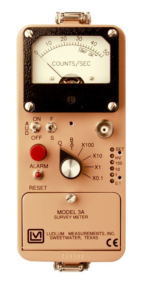 Model 3a General Purpose Survey Meter With Alarm Ludlum Measurements Inc