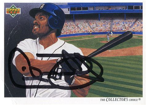 Cecil Fielder Autographed 1991 Upper Deck Card Hollywood Collectibles