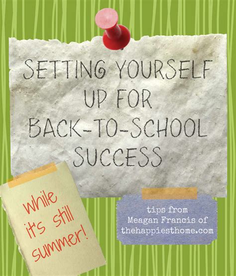 Setting Yourself Up For Back To School Success Yes In June The