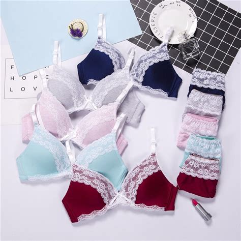 No Trace No Rim Bra Suit Japanese Girl Comfortable Breathable Underwear Gather Thin Section Sexy