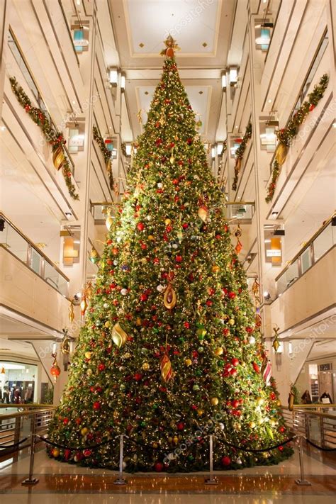 Shopping Mall Christmas Tree Stock Editorial Photo © Filedimage