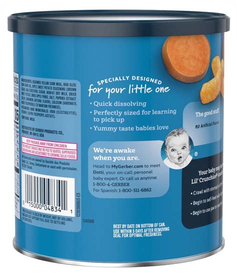 Gerber Apple And Sweet Potato Snack Foods For Under 6 Months 42 Gm