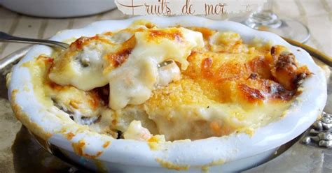 Gratin aux fruits de mer et pommes de terre