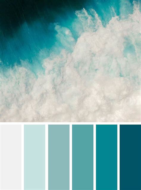 Green Ocean Color Scheme Blue Colour Palette Winter Color Palette