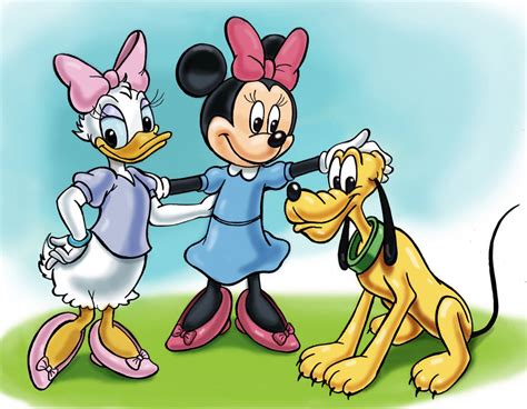 Minnie Mouse Daisy Duck And Pluto By Zdrer456 On Deviantart