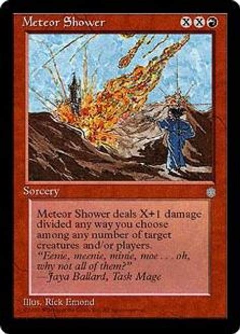 Magic The Gathering Ice Age Single Card Common Meteor Shower Toywiz