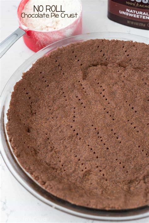 There are different techniques to making a pie crust; No Roll Chocolate Pie Crust - Crazy for Crust