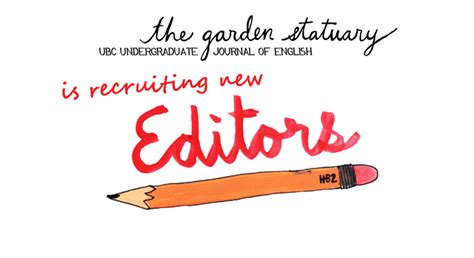 Call For Editors Ubc English Students Association