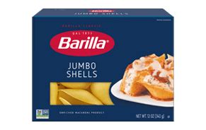 Ricotta Mozzarella Cheese Stuffed Jumbo Shells Barilla