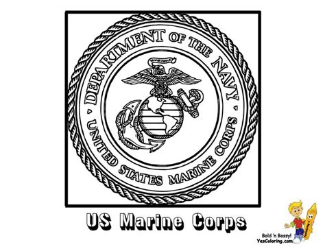 Coloring Buddy Mike Recommends Us Marine Corps Flag Coloring Page At