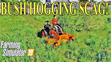 Bush Hogging With A Scag Cheetah 2 Farming Simulator 19 Youtube