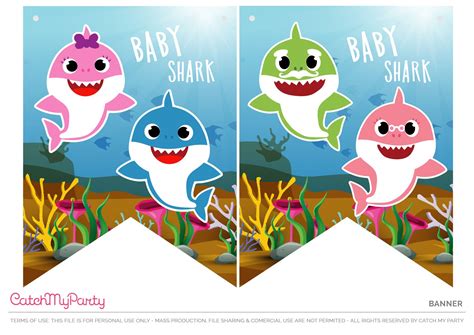 Download These Fun Free Baby Shark Party Printables Now Shark