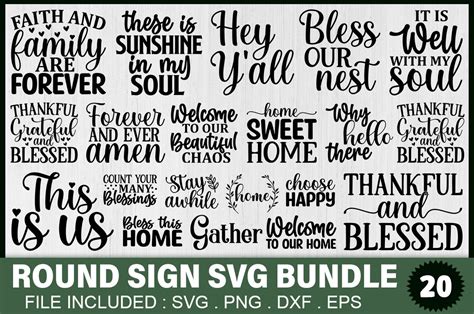 Round Sign Svg Bundle Graphic By Delart · Creative Fabrica