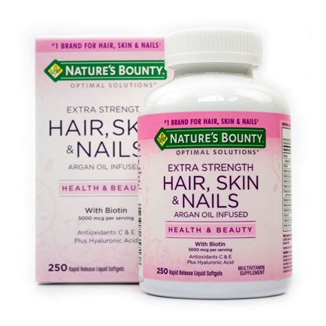 Natures Bounty Extra Strength Hair Skin And Nails 250 Rapid