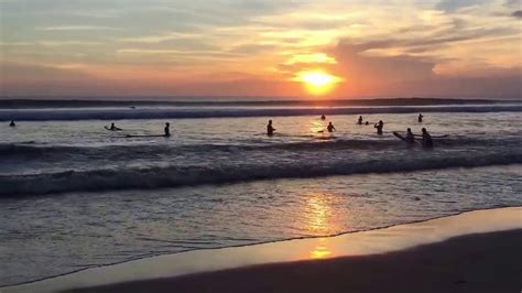 Sunset Kuta Beach Bali April 20th 2017 Youtube
