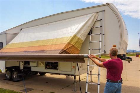Rv Awning Installation And Repair Replacing The Awning Fabric Roads