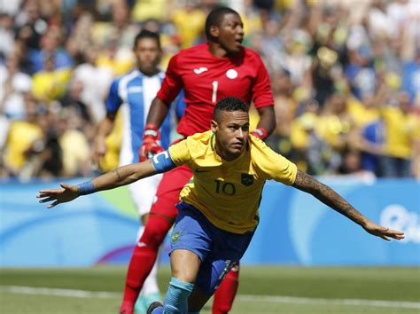 Brazils Neymar Scores Fastest Goal In Olympic Mens Soccer Tournament