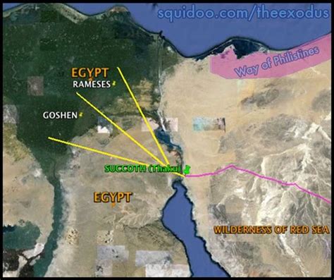 Evidence For The Exodus Trail Out Of Egypt Straight Through The Sinai