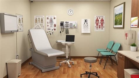 Clinic Exam Room 3d Model Cgtrader