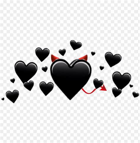 Aesthetic Heart Emoji Crown Transparent Largest