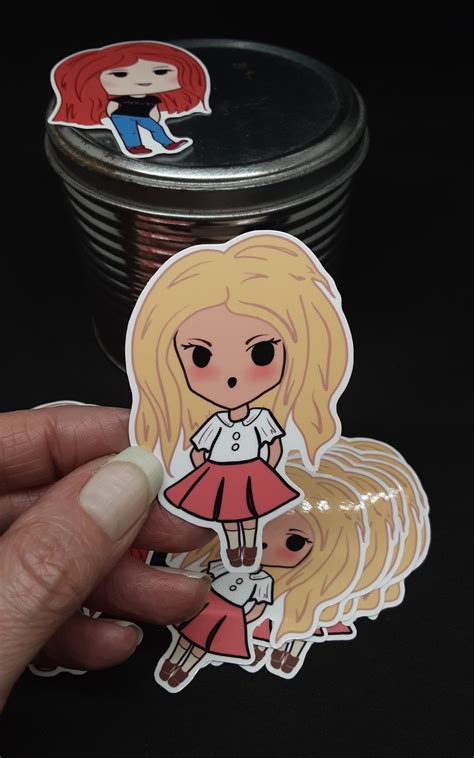 Chibi Ash and Alaina Morbid Podcast Stickers Cute Doll - Etsy