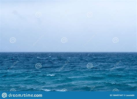 Wide View Of Arctic Ocean Near Sommaroy Tromso Norway At A Cold And