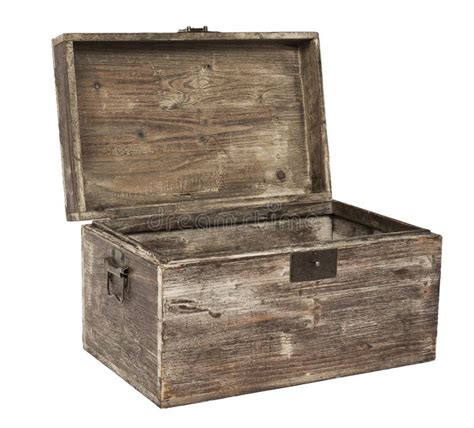 Old Open Wooden Chest Stock Image Image Of Antique Brown 37896025
