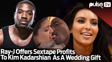 rapper ray j offers sex tape profits to kim kardashain as a wedding t youtube