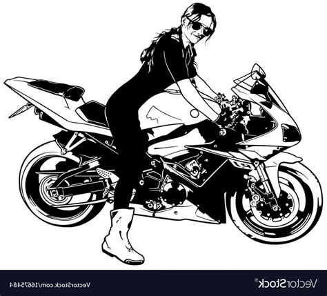 Motorcycle Rider Vector At Collection Of Motorcycle