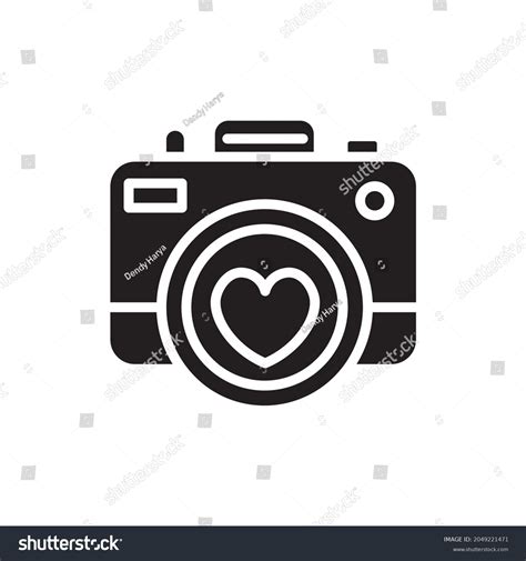 Wedding Camera Filled Vector Illustration Stock Vector Royalty Free