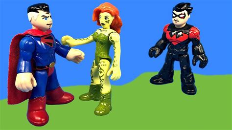 Imaginext Nightwing Sees Poison Ivy With Superman And Gets Jealous Toy