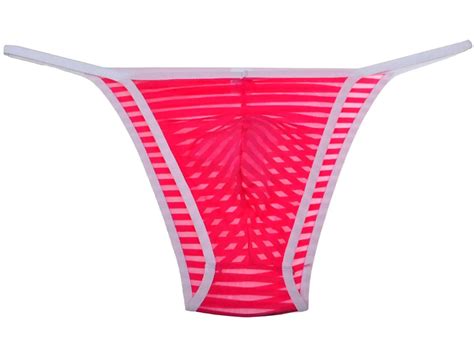 Buy Jaxfstk Mens Breath Holes Micro Thong Sexy Mini Bikini Underwear