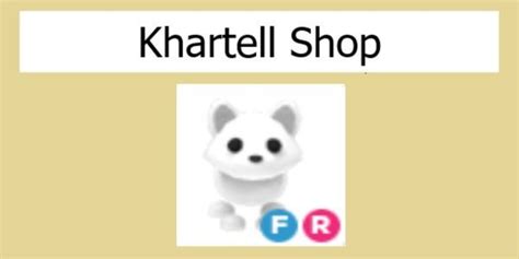 Buy Item Arctic Fox Fr Adopt Me Roblox 1586171 Itemku Singapore