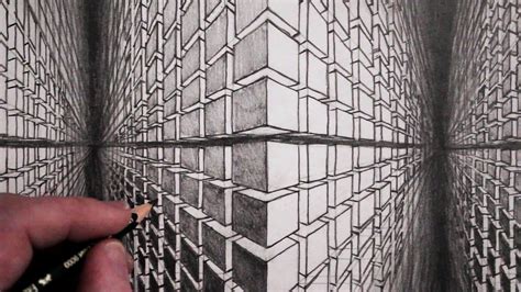 See How To Draw A 3d Cube Using Two Point Perspective And Then Draw
