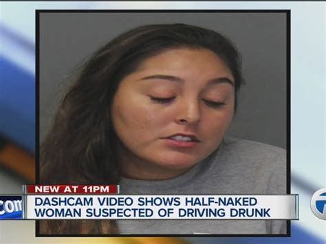 Video Shows Woman Drunk Driving While Half Naked