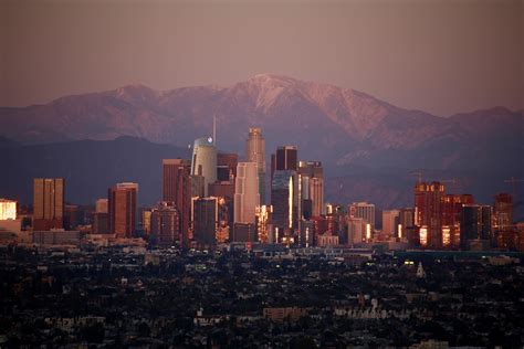 Los Angeles Skyline At Sundown Rlosangeles