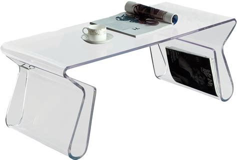 459.32 kb, 854 x 1280. Acrylic Rectangle Coffee Table with Magazine Holder in ...