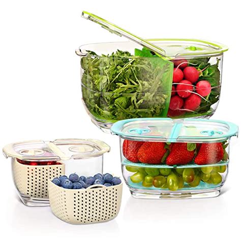 Browse our huge selection of matching kitchen appliance packages and sets, on sale at goedeker's. LUXEAR Produce Saver Veggie Fruit Storage Containers - 3 ...