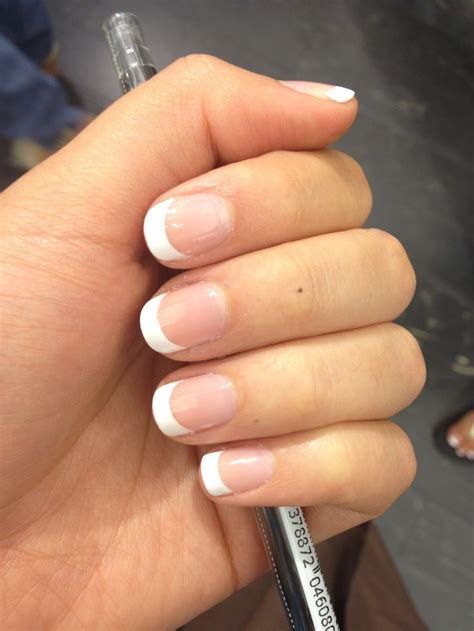 Tapered Square French Tip Acrylic Nails Bmp Fidgety