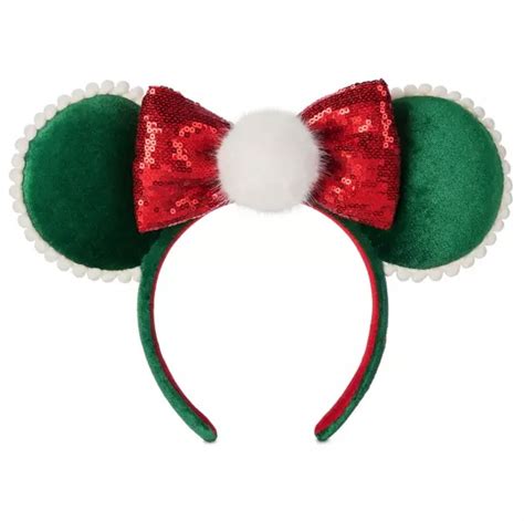 All The People Friendly Disney Ears Headband Christmas Pom And Sequin