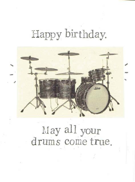 Happy Birthday May All Your Drums Come True Funny Birthday Etsy