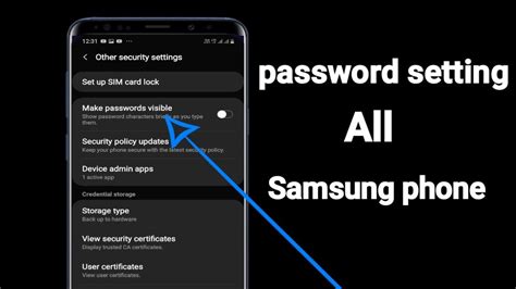 How To Save Password On Samsung Galaxy Mobiles Youtube