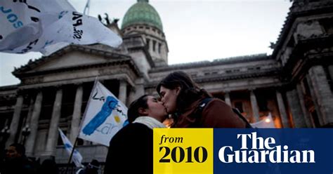 Argentina To Legalise Same Sex Marriage Lgbtq Rights The Guardian