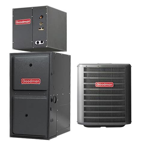 Cool rooms up to 350 sq. 14 SEER Central Air Conditioner 60,000 BTU 96% Efficiency ...