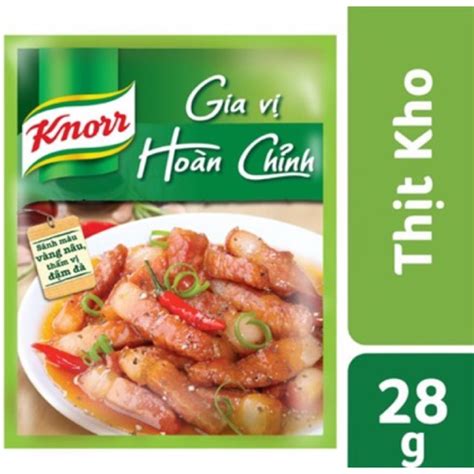 GÓi Gia VỊ Knorr ThỊt Kho CÁ Kho 28g Shopee Việt Nam