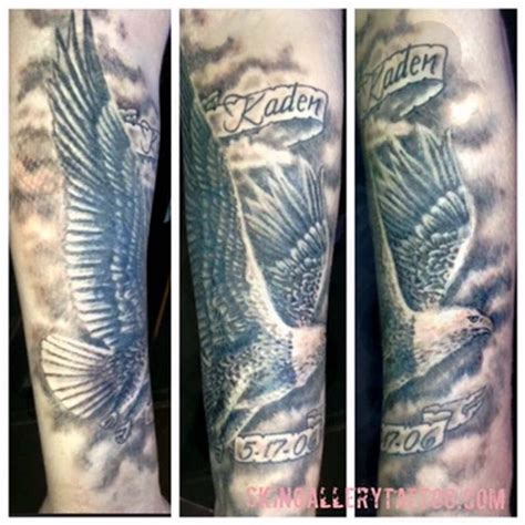 Black And Gray Eagle Tattoo By Brent Severson Tattoos