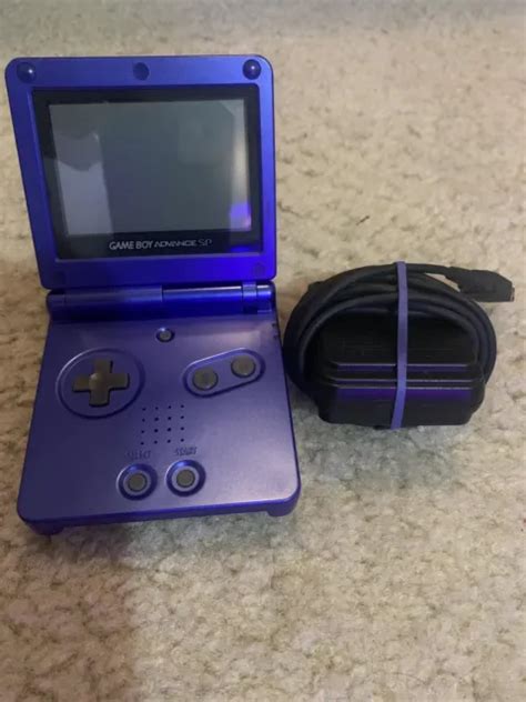 Nintendo Game Boy Advance Sp Console Cobalt Blue W Charger Tested